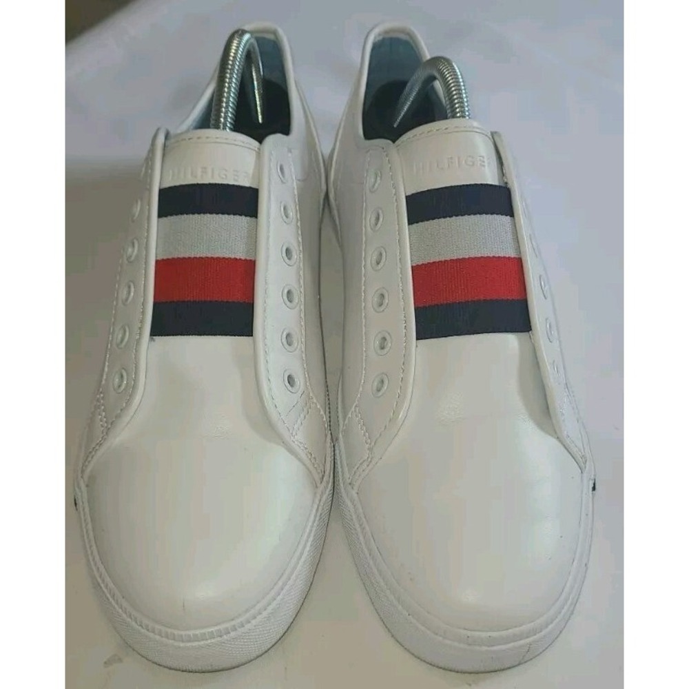 TOMMY HILFIGER Anni Slip on Sneakers Women's Size 10M White Multi, Y2k Inspired